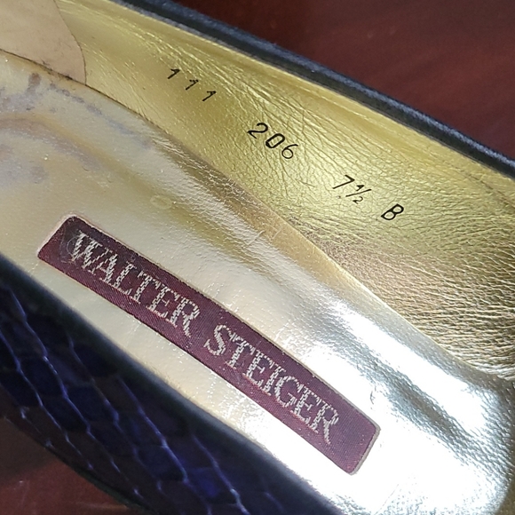 VTG Walter Steiger suede and snakeskin - Picture 7 of 10